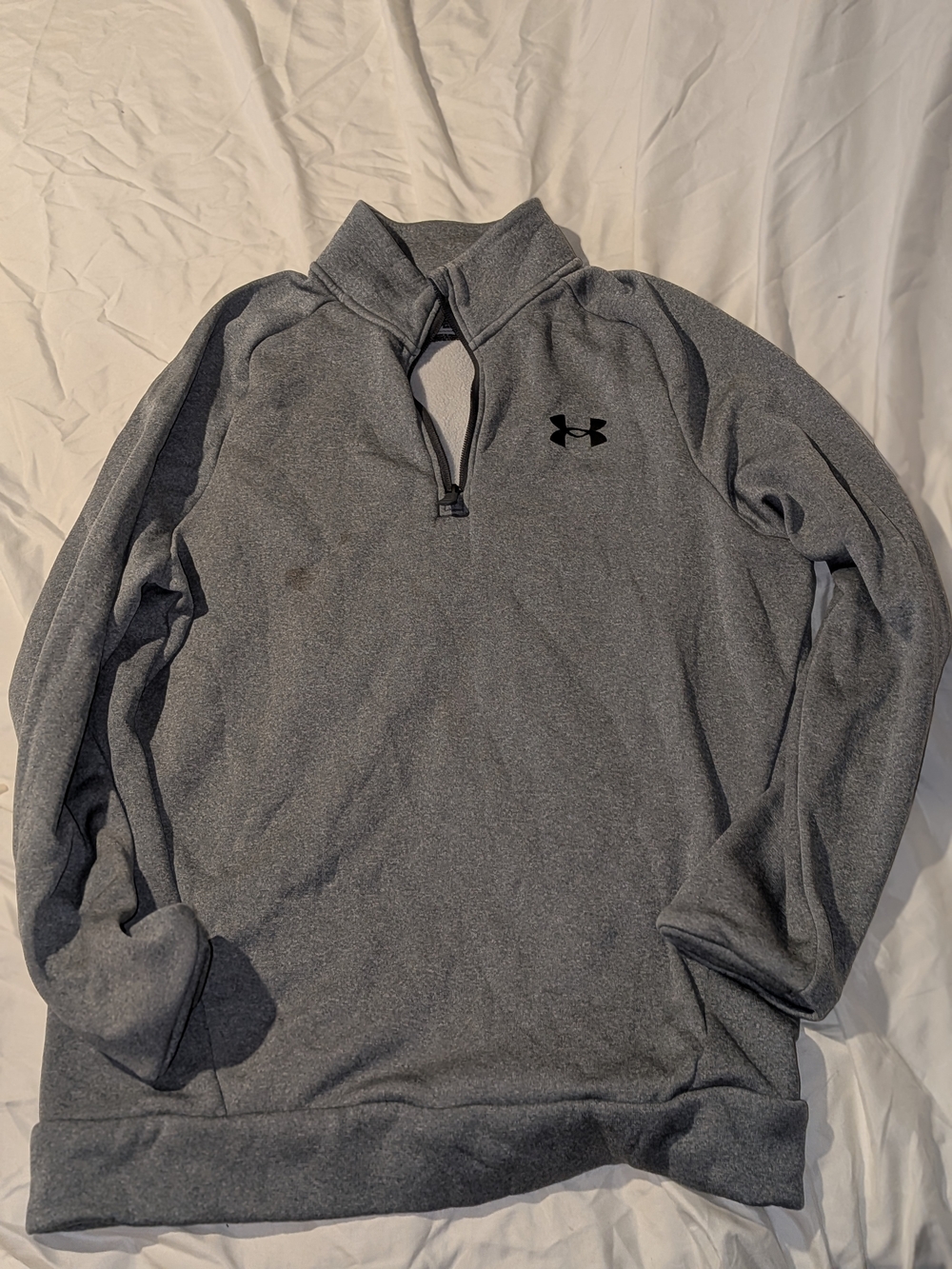 Under Armour Gray Heather 1/4 Zip Pullover